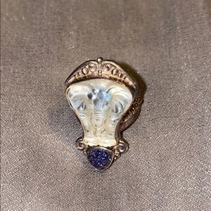 Offerings Sajen 925 Crystal Elephant Ring